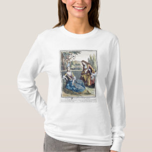Camiseta Una mujer asentada en la hierba