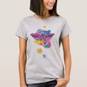 Camiseta Una mujer colorida grietas