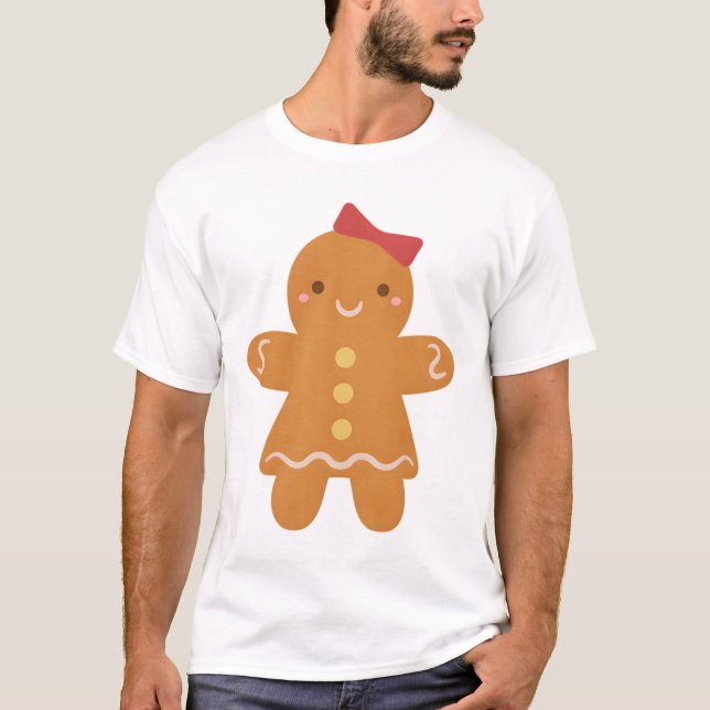Camiseta Una mujer de pan de jengibre con barba (Anverso)