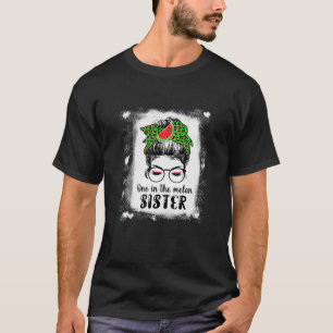 Camiseta Una Mujer En La sandía Melón Del Leopardo De Melón