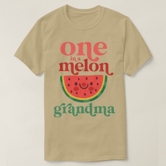Camiseta Una Mujer En Un Melón Abuela Cute Fieles (Diseño del anverso)