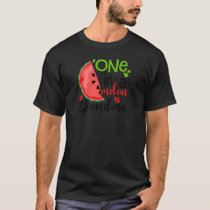 Camiseta Una Mujer En Una Abuela De Melón De Melón