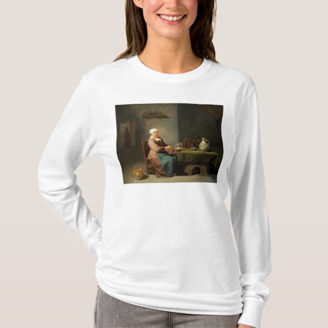 Camiseta Una mujer en una cocina (Anverso)