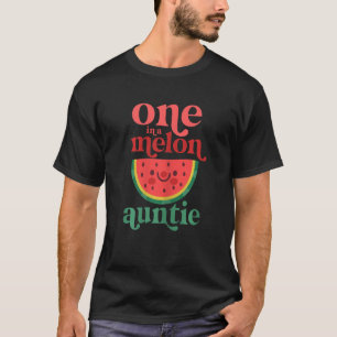 Camiseta Una Mujer En Una Melón De Melón Tía Cute Primero