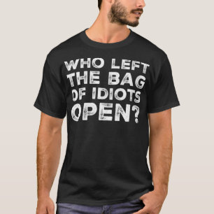 Camiseta Una mujer graciosa que dejó la bolsa de idiotas ab