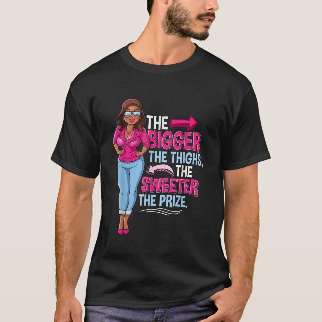 Camiseta Una mujer negra afroamericana divertida (Anverso)