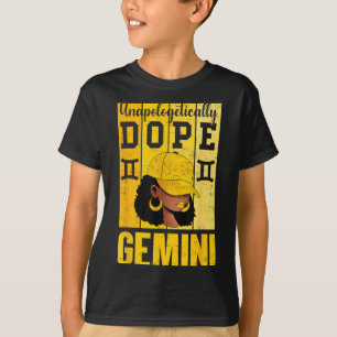 Camiseta Una mujer negra geminí, sin remordimientos, Cap Zo