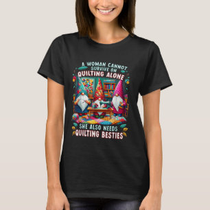 Camiseta Una Mujer No Puede Sobrevivir Sola En El Cultivo T