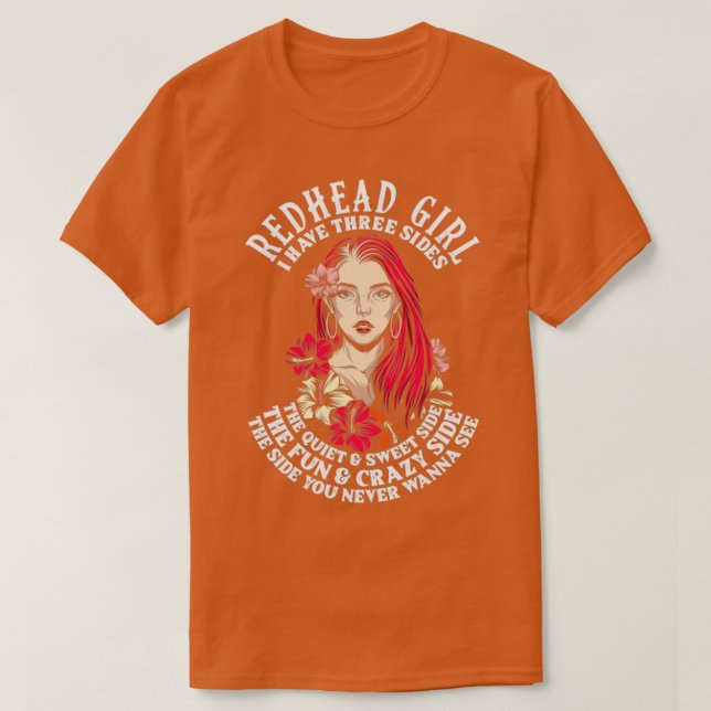 Camiseta Una mujer pelirroja que da una idea de sandmore (Diseño del anverso)