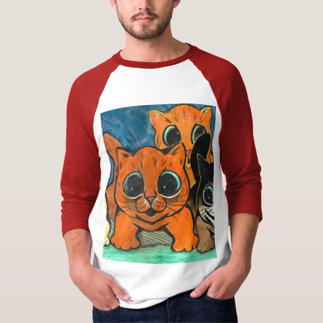 Camiseta Una multitud de gatos de Louis Wain (Anverso)