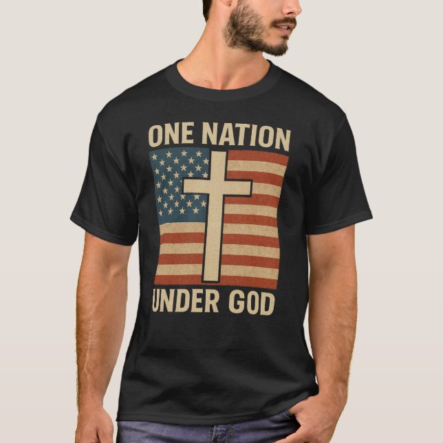 Camiseta Una nación bajo Dios (Anverso)
