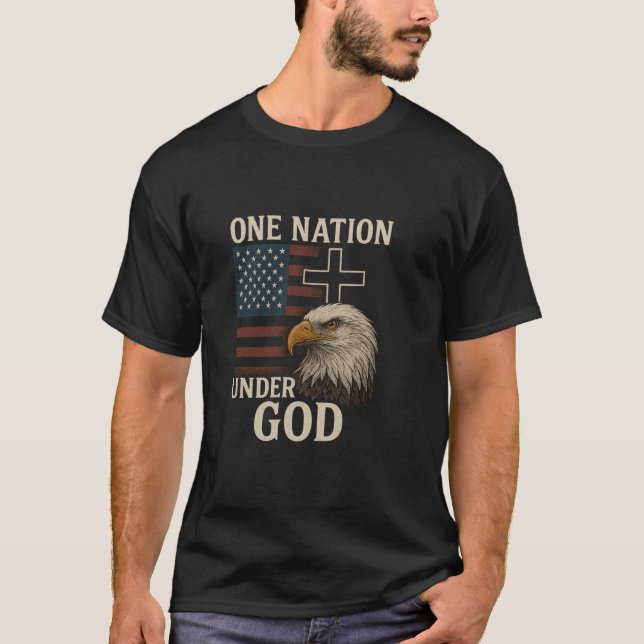 Camiseta Una nación bajo Dios (Anverso)