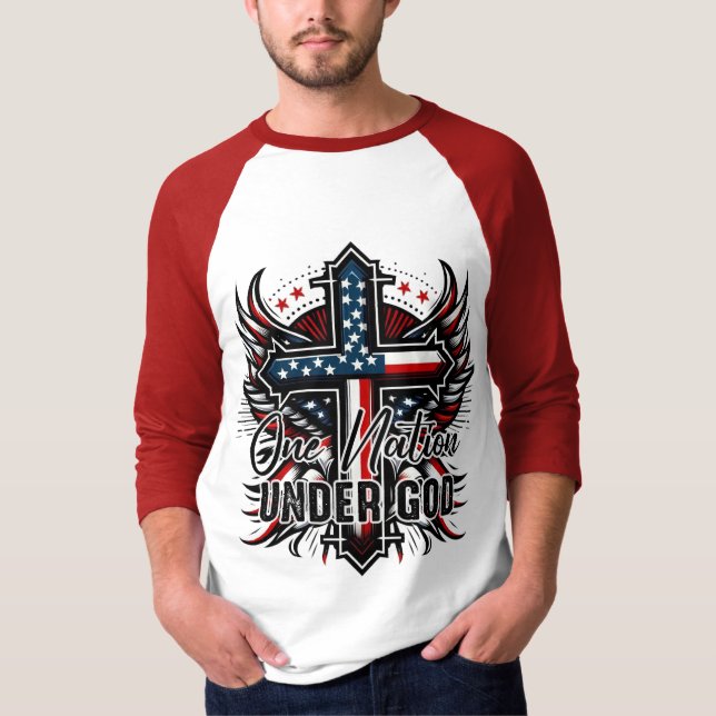 Camiseta Una nación bajo Dios (Anverso)