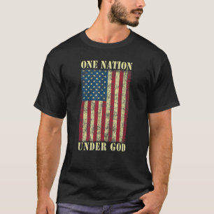 Camiseta Una Nación Bajo Dios 4 De Julio Diseñar Bandera Es