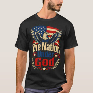 Camiseta Una Nación Bajo Dios Águila Usa Patriótico Cristia