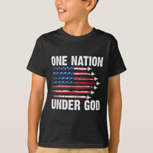 Camiseta Una nación bajo Dios bandera americana 4 de julio