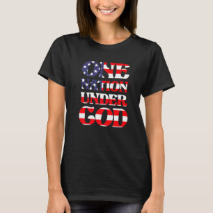Camiseta Una Nación Bajo Dios Bandera Patriótica Americana