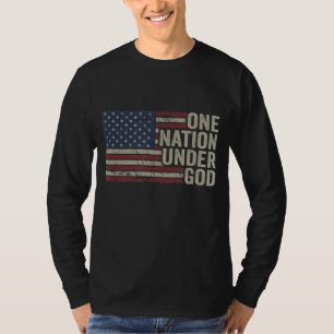 Camiseta UNA NACIÓN BAJO DIOS - Christian USA Vintage Ameri