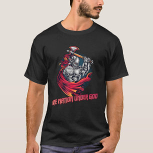 Camiseta Una nación bajo Dios, cristiana, diciendo