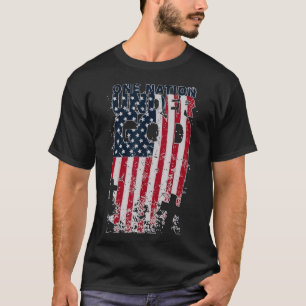 Camiseta UNA NACIÓN BAJO DIOS Cristianos Cruz Americana