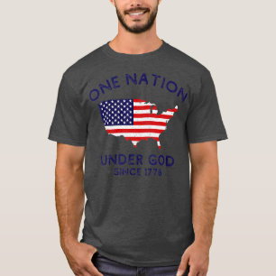 Camiseta Una nación bajo Dios desde 1776 Patriótico America