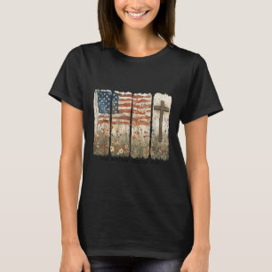 Camiseta Una Nación Bajo Dios La Bandera Estadounidense Cru
