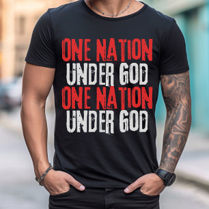 Camiseta Una nación bajo dios, Tee Político