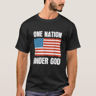 Camiseta Una nación bajo la bendición de Dios de la bandera