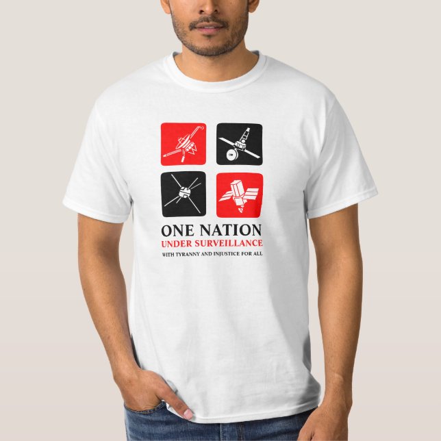 Camiseta Una nación bajo vigilancia (Anverso)