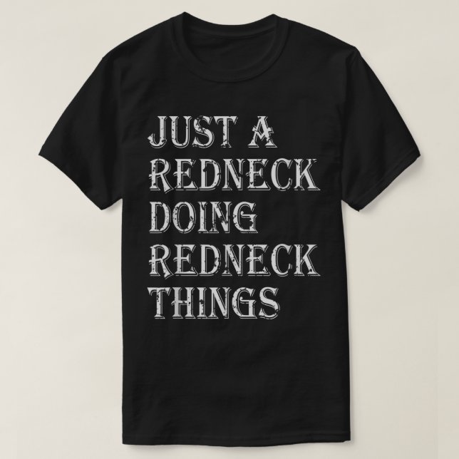 Camiseta Una Nación De Campo De Cosas De Redneck (Diseño del anverso)