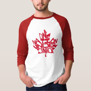 Camiseta Una nación, debajo de Canadá
