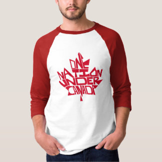 Camiseta Una nación, debajo de Canadá