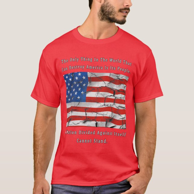 Camiseta Una nación dividida (diseño del FRENTE y de la (Anverso)