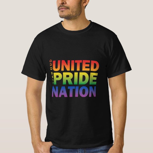 Camiseta Una nación fuerte del Orgullo Unido (Anverso)