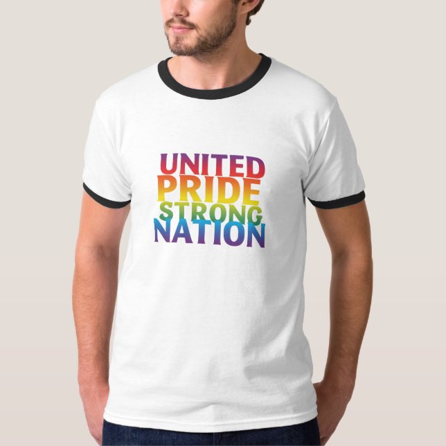 Camiseta Una nación fuerte del Orgullo Unido (Anverso)