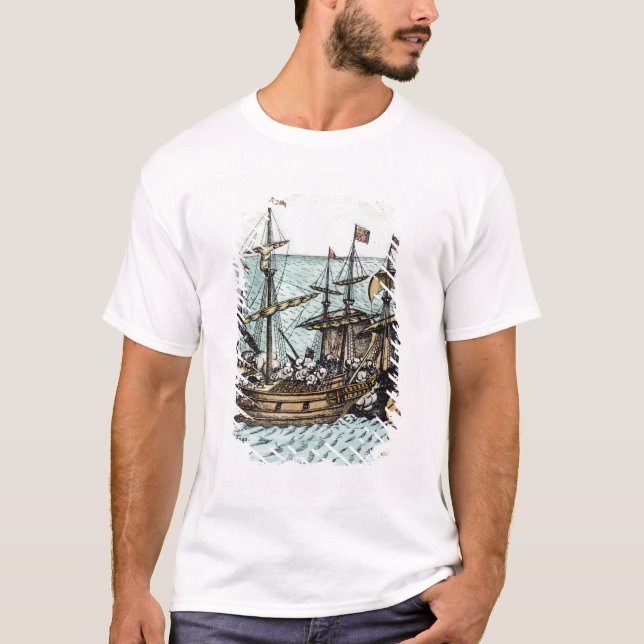 Camiseta Una nave de tesoro española (Anverso)