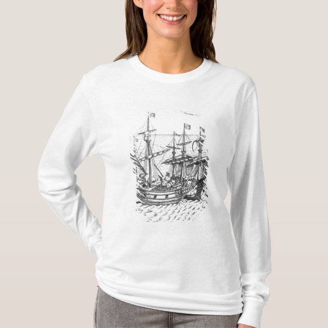 Camiseta Una nave de tesoro española (Anverso)