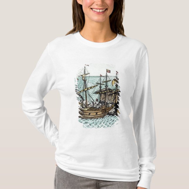 Camiseta Una nave de tesoro española (Anverso)