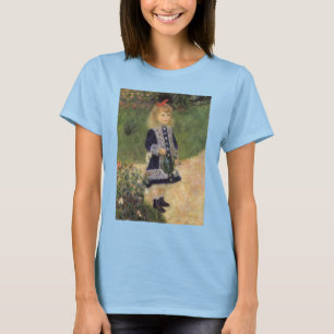 Camiseta Una niña con regadera de Pierre Renoir