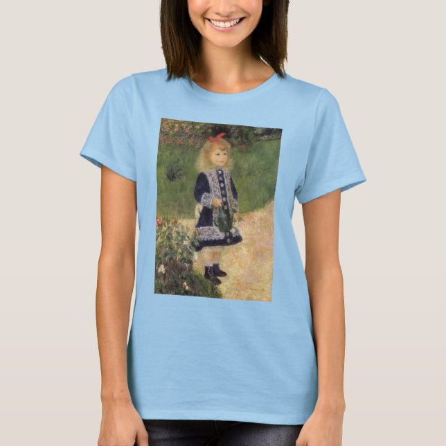Camiseta Una niña con regadera de Pierre Renoir (Anverso)