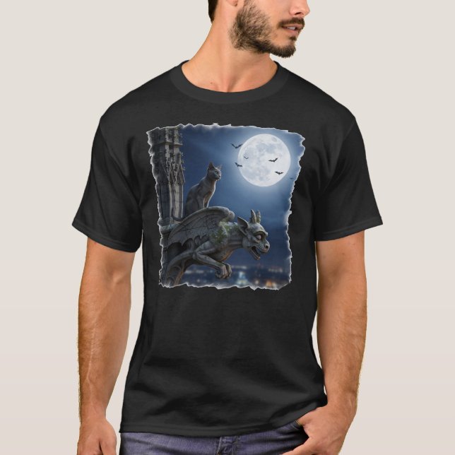 Camiseta Una noche aterradora en París (Anverso)