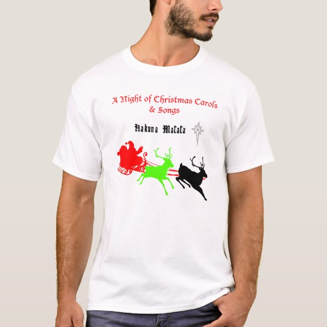 Camiseta Una noche de Navidades villancicos y canciones Hak (Anverso)