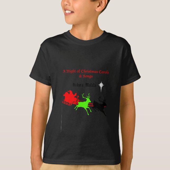 Camiseta Una noche de Navidades villancicos y canciones Hak (Anverso)