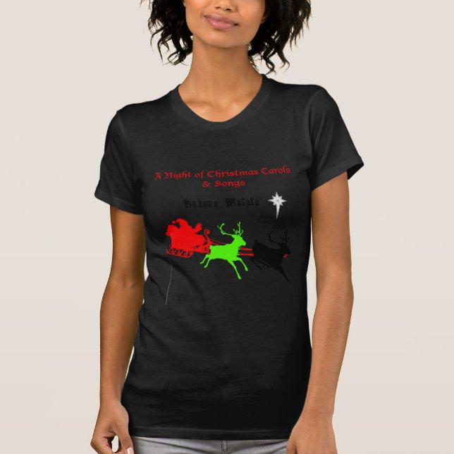 Camiseta Una noche de Navidades villancicos y canciones Hak (Anverso)