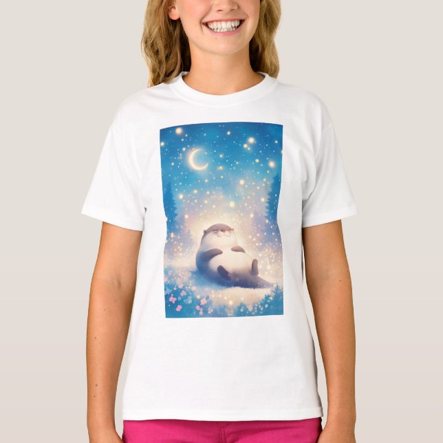 Camiseta Una noche estrellada de Otter (Anverso)