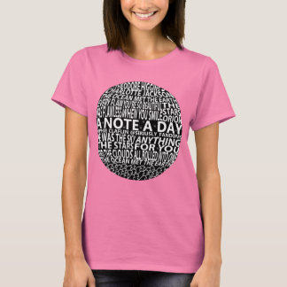 Camiseta Una nota a un collage de días [#1]