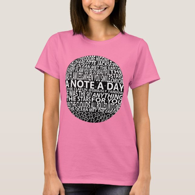 Camiseta Una nota a un collage de días [#1] (Anverso)