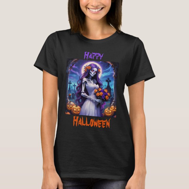 Camiseta Una novia de Halloween (Anverso)