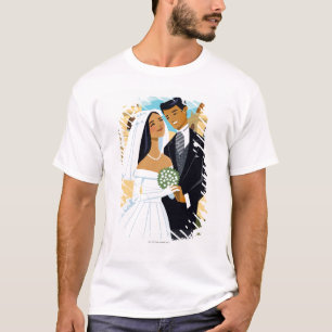 Camiseta Una novia y un novio