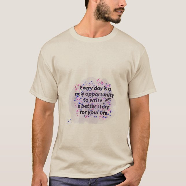 Camiseta Una nueva oportunidad cada día (Anverso)